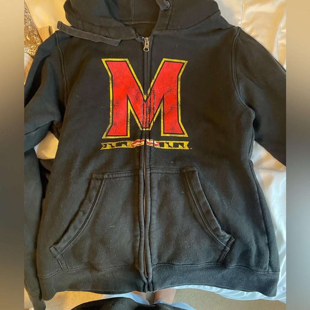 University of Maryland black zip up